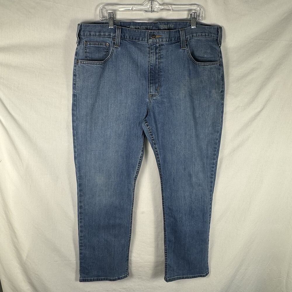 Carhartt Denim Jeans Mens 40x30 Blue Relaxed Fit Pants Workwear